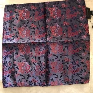 Duchamp Reversible Silk Pocket Square Brand New
